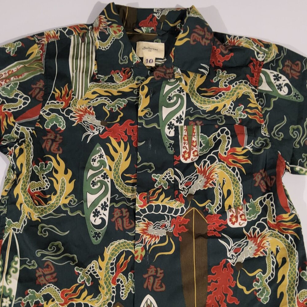 Bellerose designer brand unused dragon design boys shirt size 5-6 and 6-7
